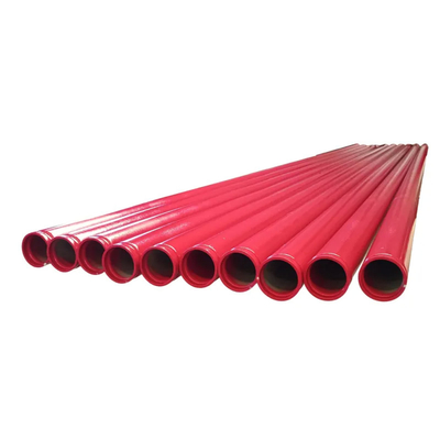 赤いプラスチック上塗を施してある合成の鋼管ASTM A106の炭素鋼の厚い壁の管