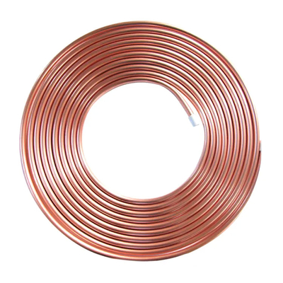 継ぎ目が無い銅のコイルの管C10100 C11000 C12200 3mmの15m鋼鉄銅の管の円形のコイル