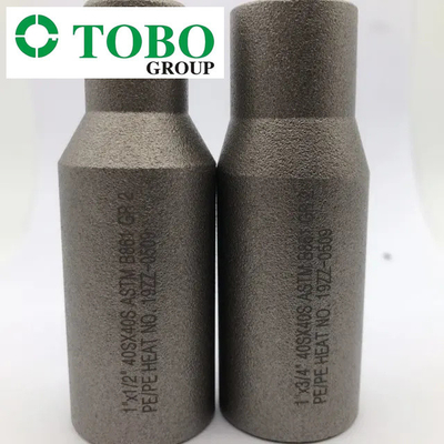 チタニウムの合金鋼の管付属品ASTM B363のチタニウムGr7 2" x 1" SCH10S X SCH40Sのチタニウムの合金のスエージのニップル