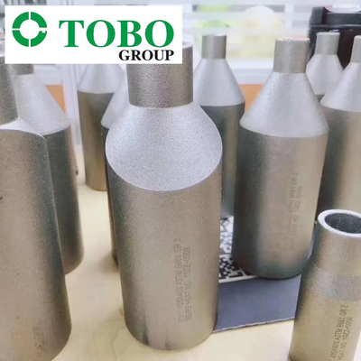チタニウムの合金鋼の管付属品ASTM B363のチタニウムGr7 2" x 1" SCH10S X SCH40Sのチタニウムの合金のスエージのニップル