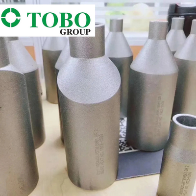 造られた管付属品のチタニウムの合金鋼ASTM B861 GR2 2" x 1" SCH10S X SCH40Sのチタニウムの合金のスエージのニップル