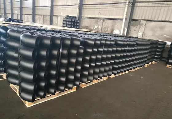 ASTM A234 WP5の合金鋼の管付属品継ぎ目が無い90 Deg LR DN120 Sch160の黒の肘
