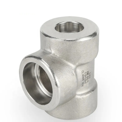 合金鋼のティーASME B16.11はソケットの溶接同輩のティーの合金鋼の管付属品を造った