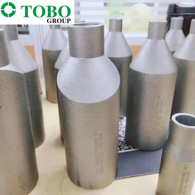 チタニウムの合金鋼の管付属品ASTM B363のチタニウムGr7 2" x 1" SCH10S X SCH40Sのチタニウムの合金のスエージのニップル