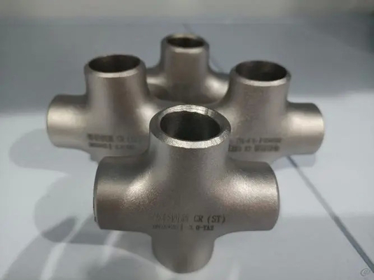 カスタム化の合金316のバット溶接管一致のまっすぐな十字4の方法十字の管付属品