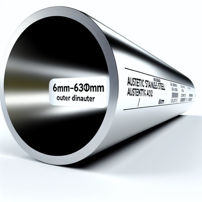 6mm-630mm 外径オーステニティックステンレス鋼管 ASTM A312 標準およびアニリング処理