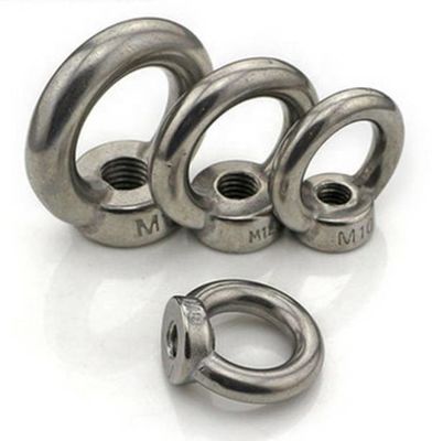 SS304 SS316の海洋の弓ラグナットの目のくだらない六角形の溶接M6リング ナット