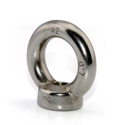 SS304 SS316の海洋の弓ラグナットの目のくだらない六角形の溶接M6リング ナット