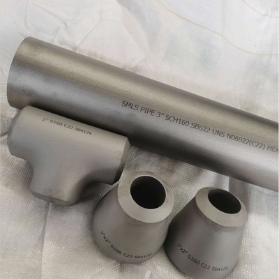 同心の減力剤SMLSの管付属品SB366 UNS N06022 C22 SCH160のサイズ3" X 2"