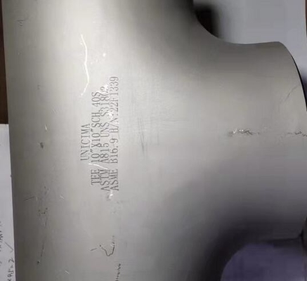 継ぎ目が無いバット溶接のまっすぐなティー8" * 8" SCH-40S ASTM A403-WP316/316L ASME B16.9