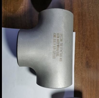 継ぎ目が無いバット溶接のまっすぐなティー8" * 8" SCH-80S ASTM A403-WP316/316L ASME B16.9