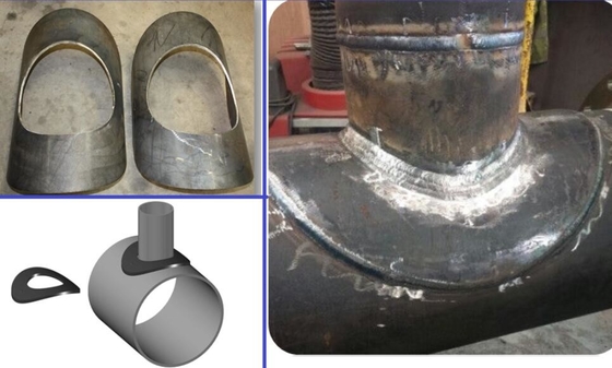 関係のためのパッドの炭素鋼A516 Gr70を補強する炭素鋼の管付属品の管の枝