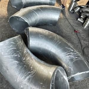 合金鋼の管付属品N08825 ASME B16.9 90Dの肘の短い半径のくねりにニッケルを被せなさい