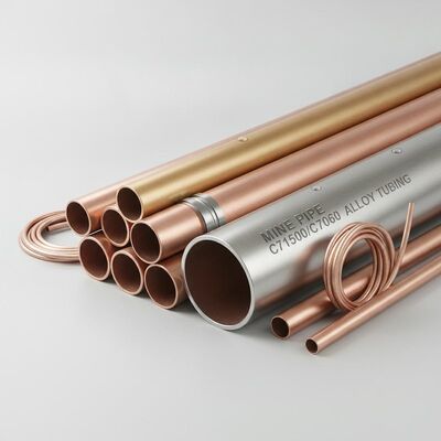 産業用途向け、カスタマイズされた肉厚で耐久性・耐食性に優れた銅ニッケル管