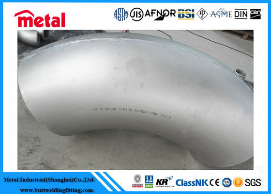 ASME B16 9は合金の管付属品NO8020の90度に肘で突くLRの合金20をニッケルを被せる