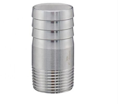 GBのステンレス鋼の管付属品はホースのニップルのあたりで磨かれる適用範囲が広い男性を鍛造する