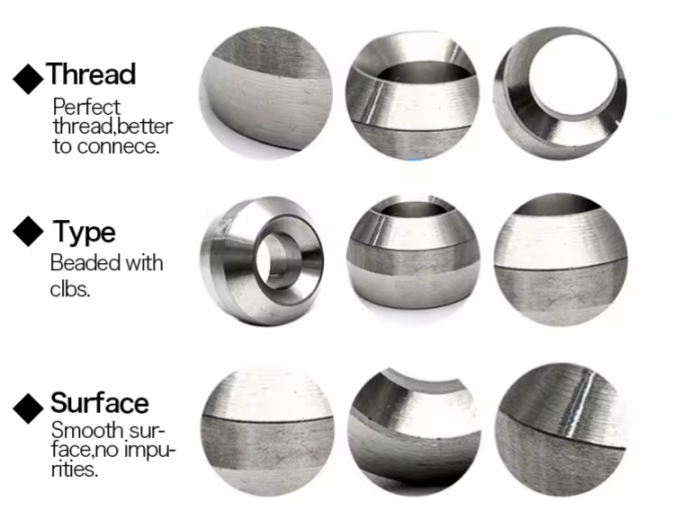 最新の会社ニュース オステニティックステンレス鋼 317L MSS SP-97 ソックレット/ウェルドレット/スレッドレット 3